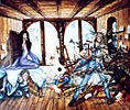 The material of the painter in madness. 
