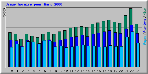 Usage horaire pour Mars 2008