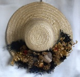 Restoration of straw hat. 